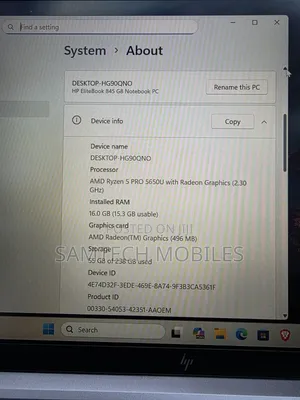 Laptop HP EliteBook 845 G8 16GB AMD Ryzen 5 SSD 256GB