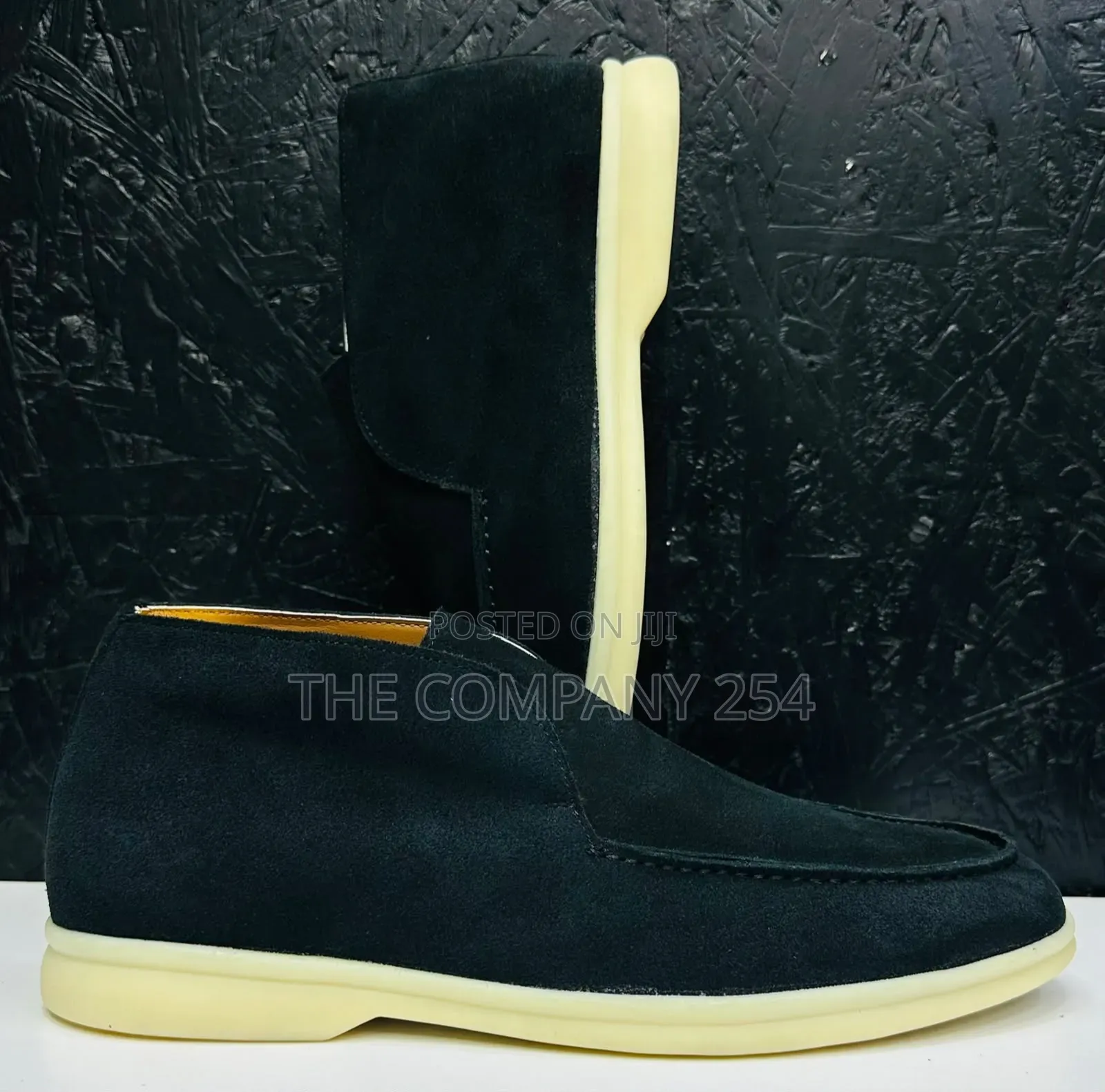 Quality Casual Leather Sued Loro Piano High Cut Shoes