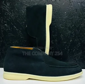 Quality Casual Leather Sued Loro Piano High Cut Shoes