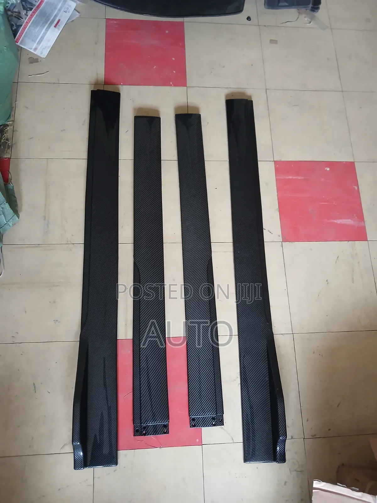 Carbon Fiber Style Universal Side Skirts – Car Body Kit Upgrade