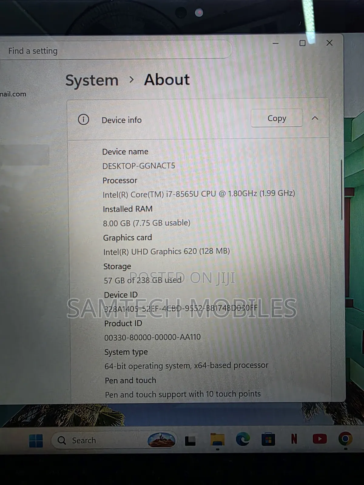 Laptop Lenovo ThinkPad X390 Yoga 8GB Intel Core i7 SSD 256GB
