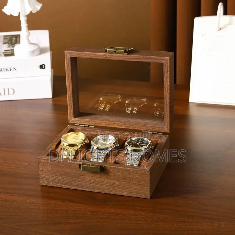 3 Slots Premium Quality Watch Organizer/ Storage Box_hg