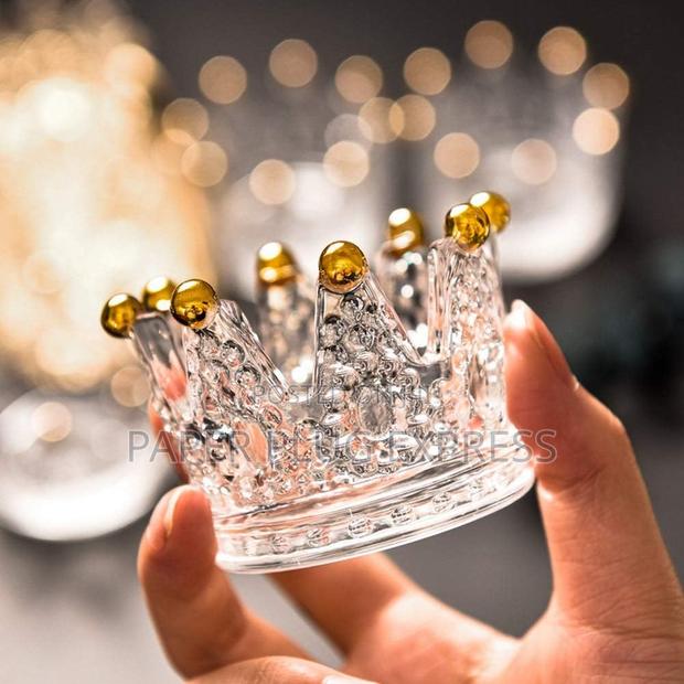 Gold Crown Premium Glass Ashtray - thumbnail 3