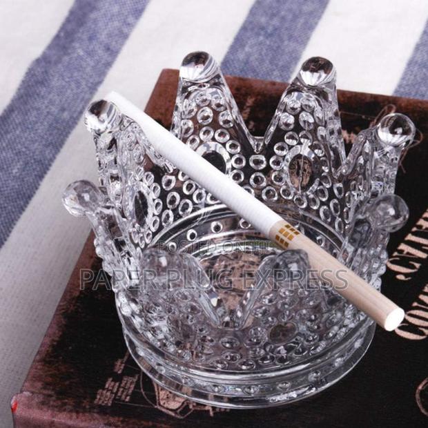 Clear Crown Premium Glass Ashtray - thumbnail 2