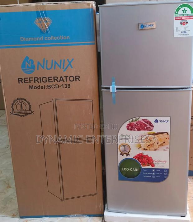Nunix 138 Litres Large Capacity Double Door Refrigerator Fridge