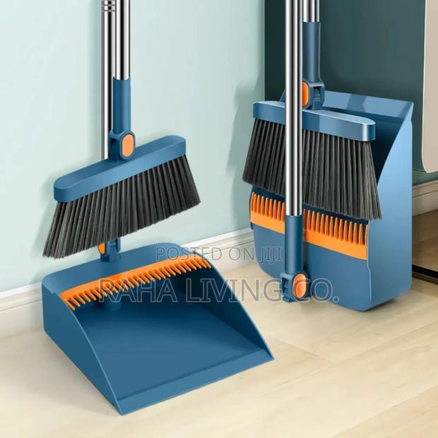 2-in-1 Foldable Rotating Broom Dustpan Set | 3 Colours