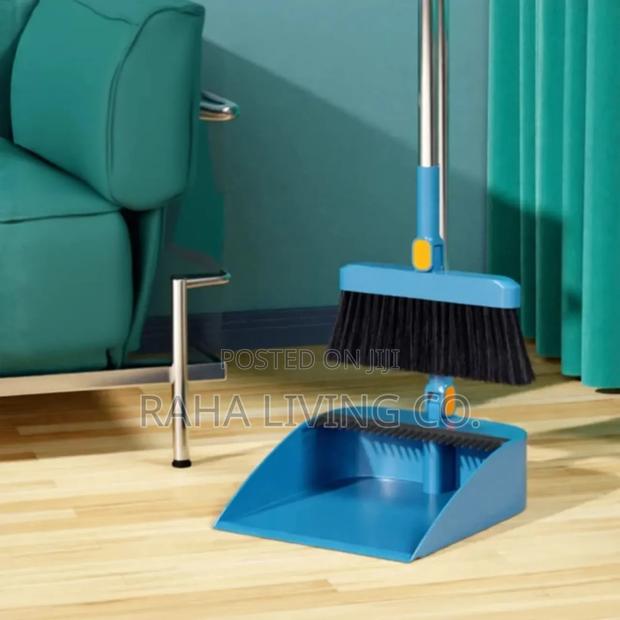 2-in-1 Foldable Rotating Broom Dustpan Set | 3 Colours - thumbnail 6