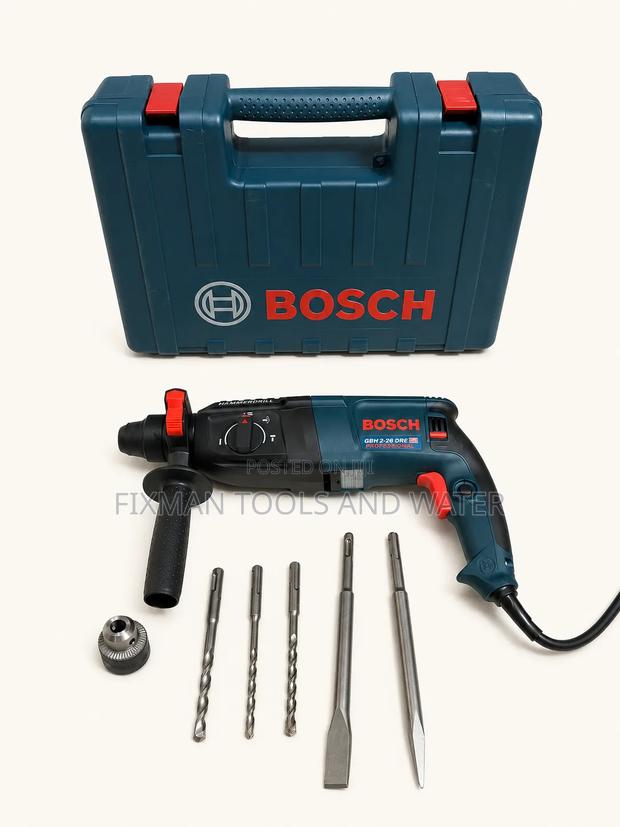 Bosch Rotary Hammer Drill 800 Watts With Full Bits Set - thumbnail 2