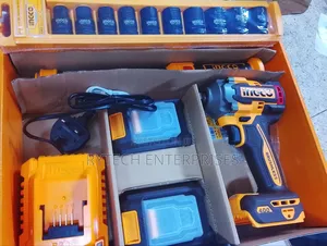 Ingco Cordless Impact Wrench With 10pcs Impact Socket Set