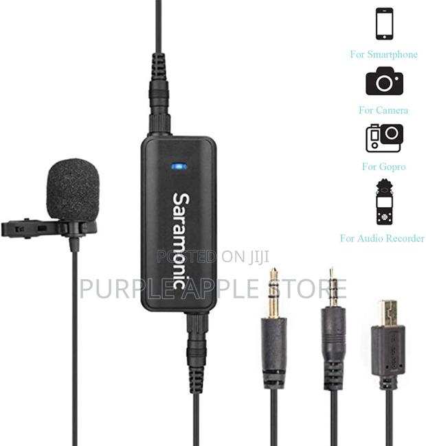 Saramonic Premium Lavalier Microphone With 2 Channel Audio Mixer - thumbnail 2