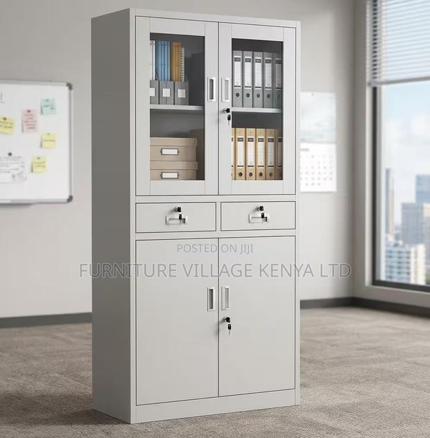 Executive 2-Door Cabinet With Lockers - thumbnail 4