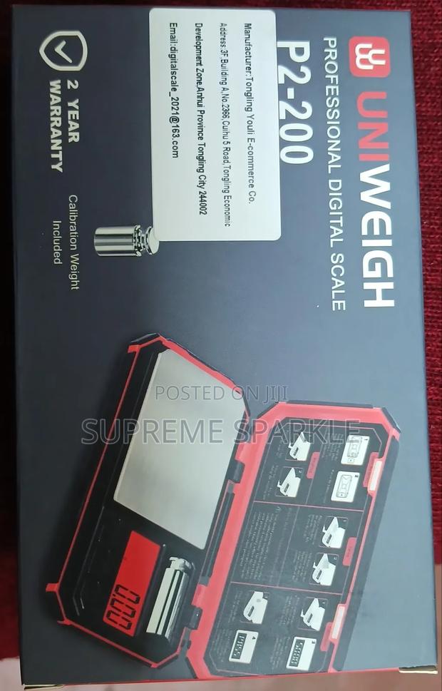 Uniweigh P2-200 Professional Digital Scale. - thumbnail 2