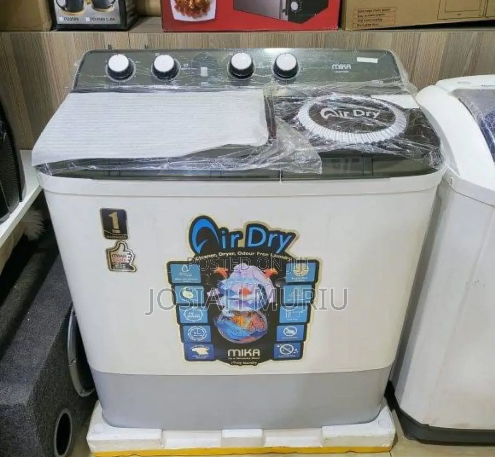 Mika Twin Tub Washing Machine 10kg - White