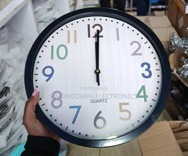 30cm Rainbow Font Quartz Wall Clock - thumbnail 4