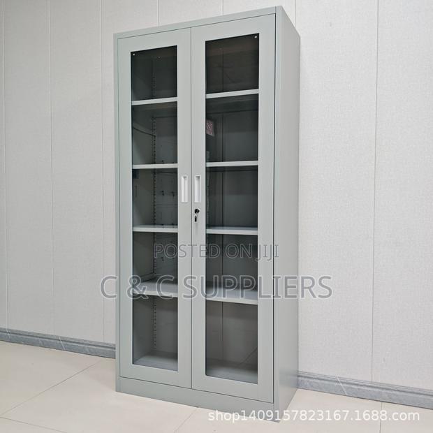 2-Door Glass Front Steel Cabinet - thumbnail 4