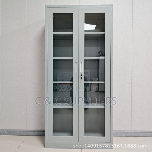 2-Door Glass Front Steel Cabinet - thumbnail 5