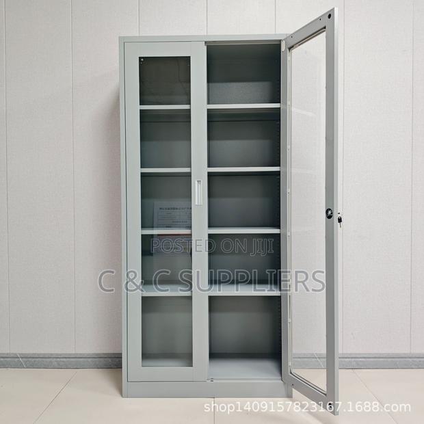 2-Door Glass Front Steel Cabinet - thumbnail 6