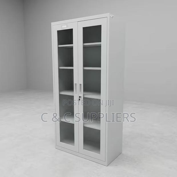 2-Door Glass Front Steel Cabinet - thumbnail 7