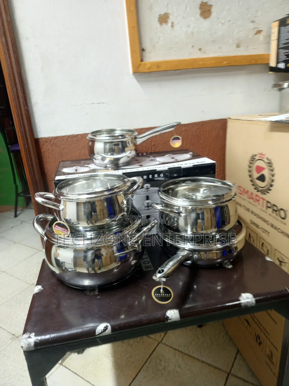 10 Pieces Edenburg Eb-2421 Stainless Steel Cookware Set Pan 