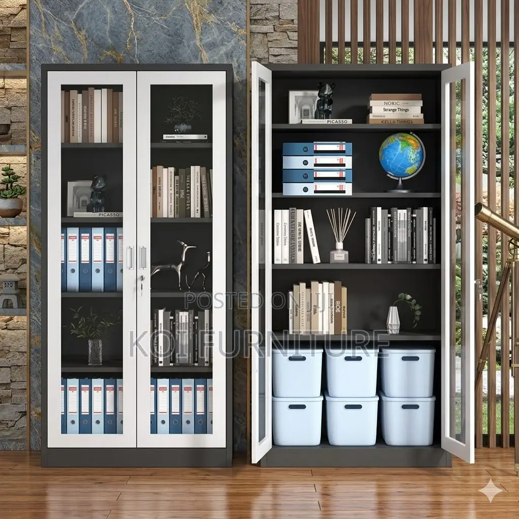 Office Cabinet; Steel Office Cabinet With Movable Shelves