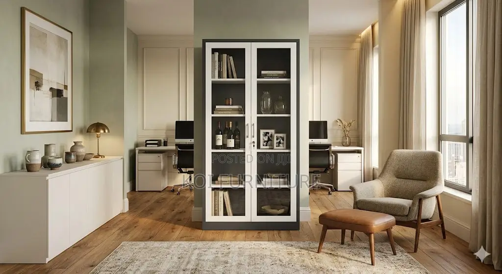 Office Cabinet; Steel Office Cabinet With Movable Shelves