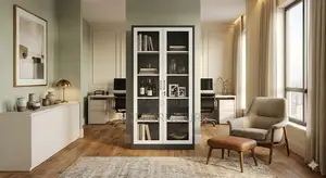 Office Cabinet; Steel Office Cabinet With Movable Shelves