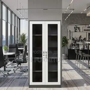 Office Cabinet; Steel Office Cabinet With Movable Shelves