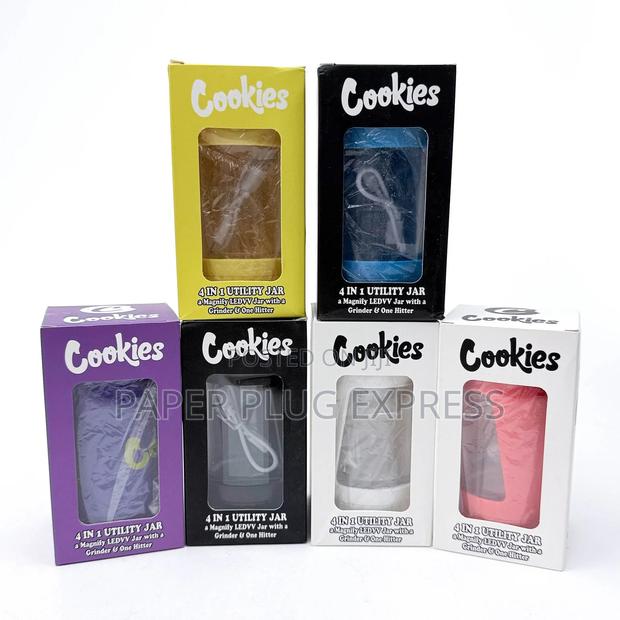 Cookies 4-in-1 Led Utility Jar With Grinder - thumbnail 2