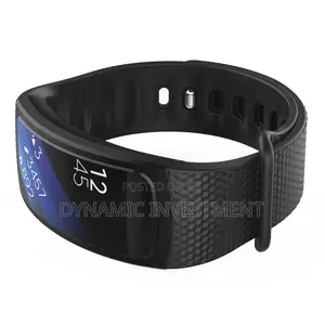 Samsung Gear Fit2 Sm-r360 Silicone Watch Band Strap Black Fit 2