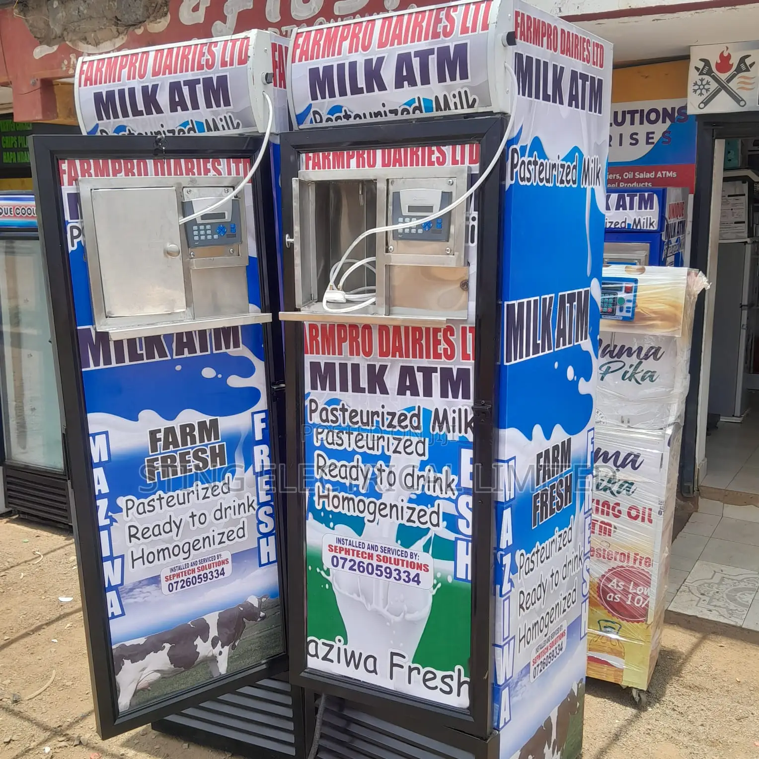 300 Liters Milk Atm