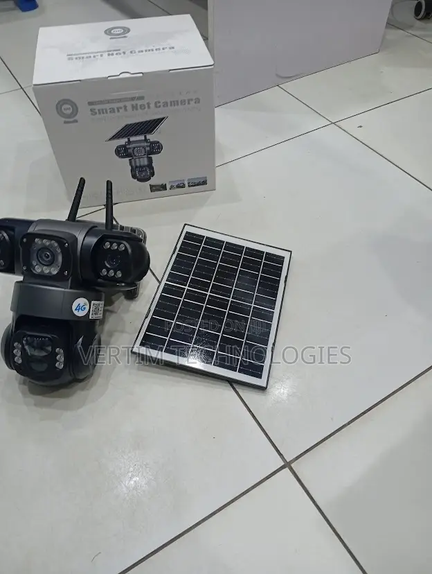 Colored Night Vision 2mp Ultra Hd 4g PTZ Triple Lens Solar Camera