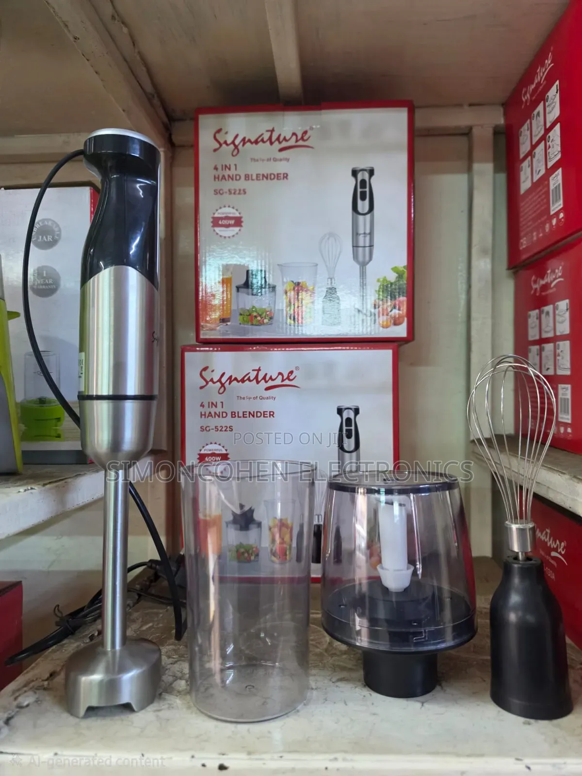 Signaturev400w Stainless Steel 4 in 1 Hand Blender
