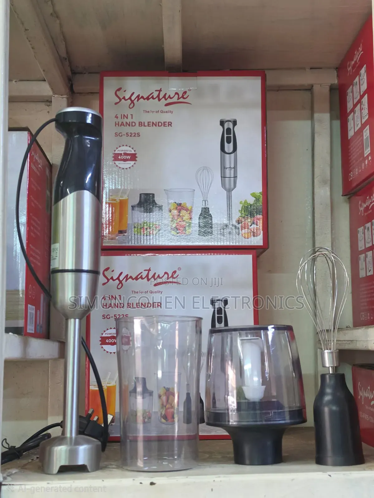 Signaturev400w Stainless Steel 4 in 1 Hand Blender