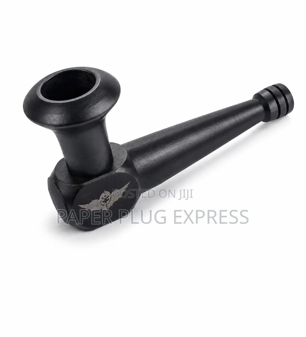 Matte Black Wooden Hand Pipe