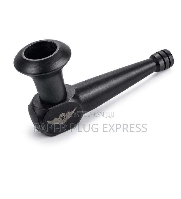 Matte Black Wooden Hand Pipe