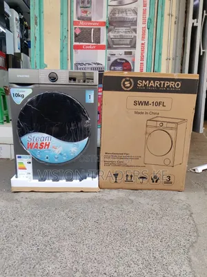Smartpro Washing Machine Front Load 10kg Steam Wash