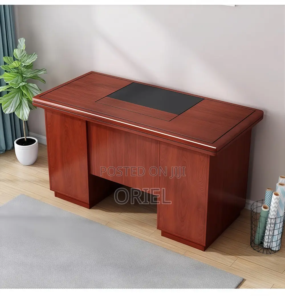 Office Desk : Executive Mahogany Office Desk With Drawers