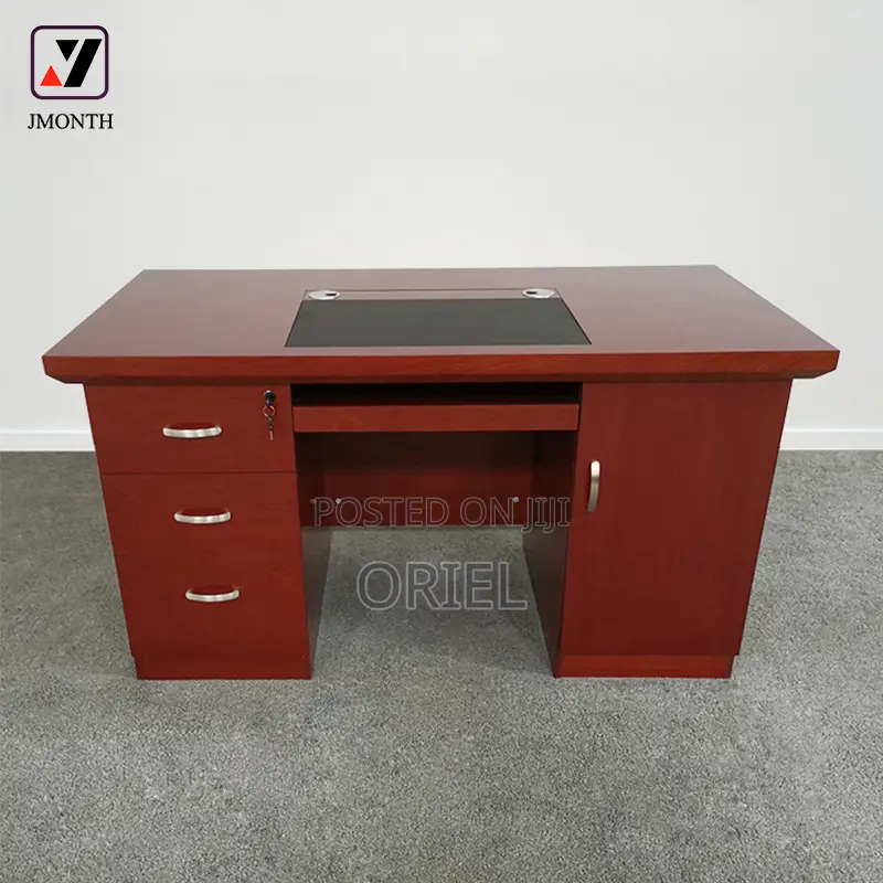 Office Desk : Executive Mahogany Office Desk With Drawers