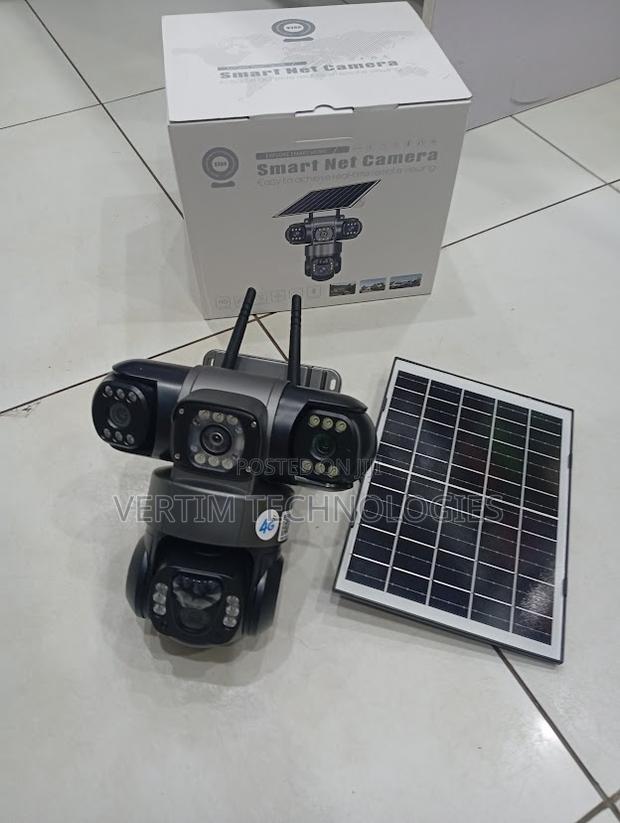 Audio Recording 2mp Ultra Hd 4g PTZ Triple Lens Solar Camera