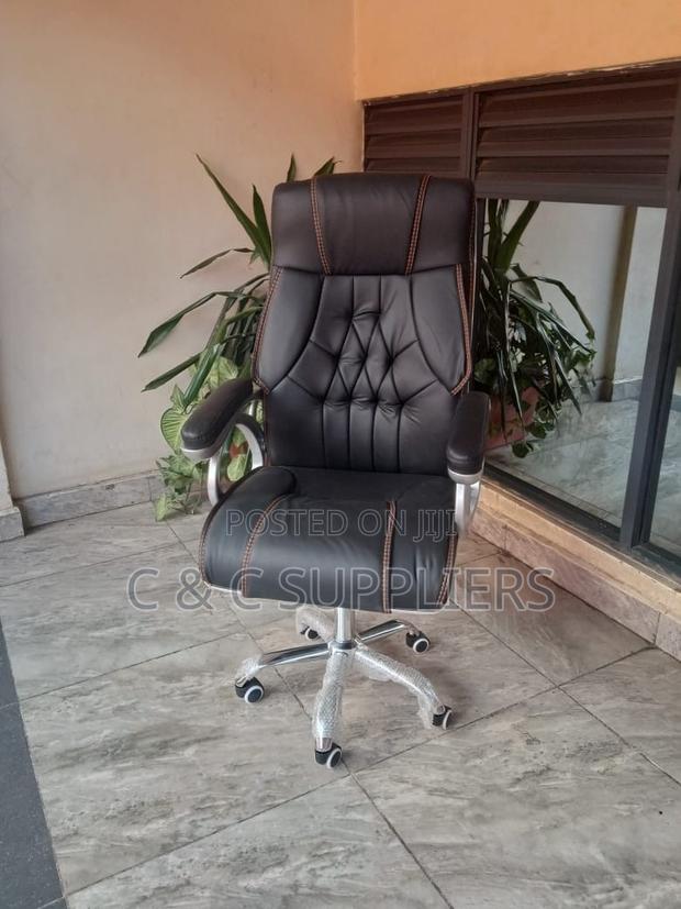 Height Adjustable Leather Study Chair