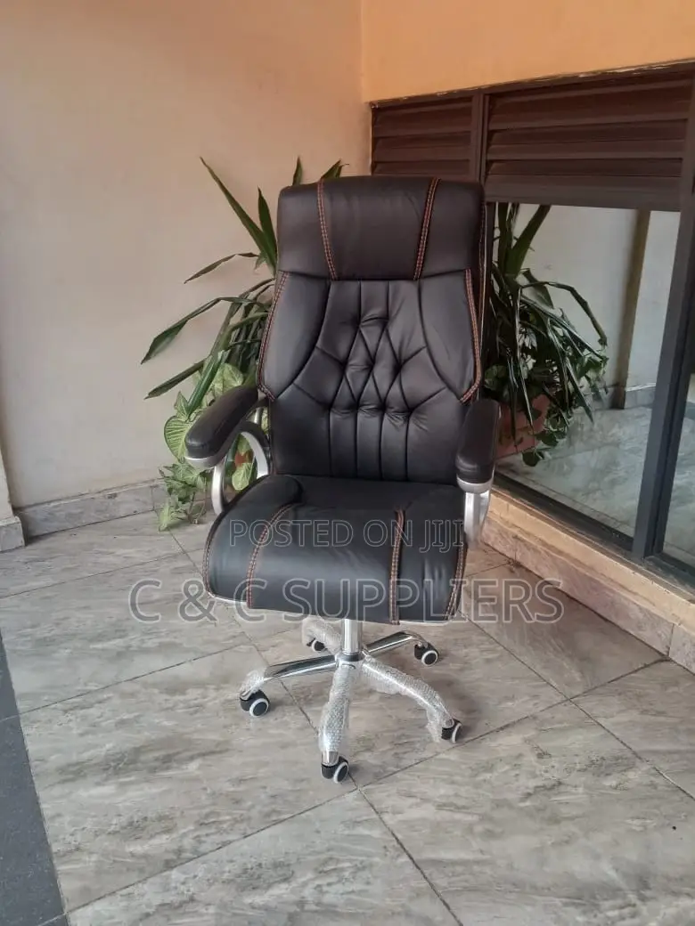 Height Adjustable Leather Study Chair