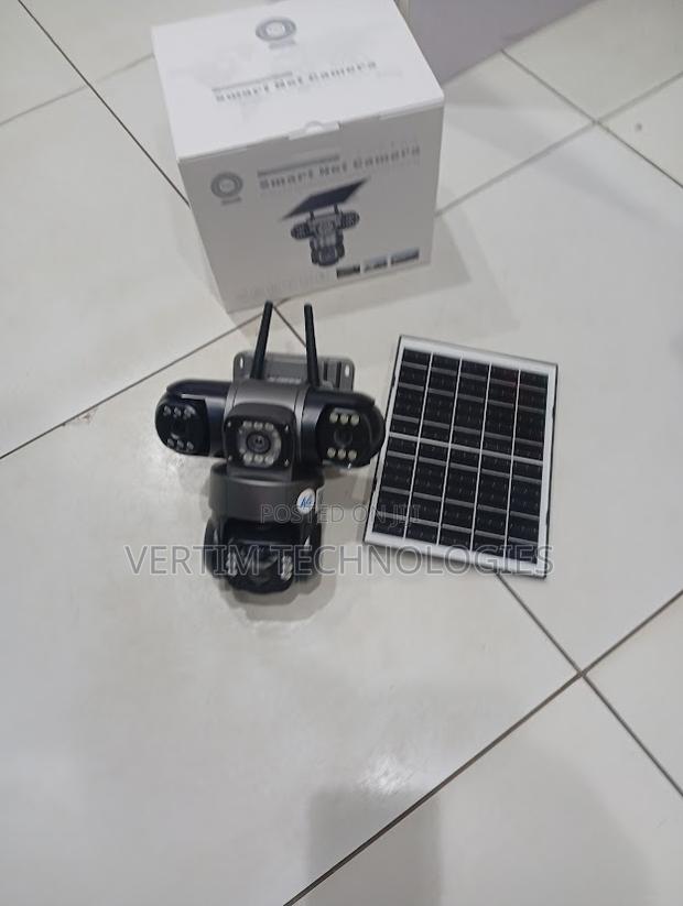 Instant Alerts 2mp Ultra Hd 4g PTZ Triple Lens Solar Camera