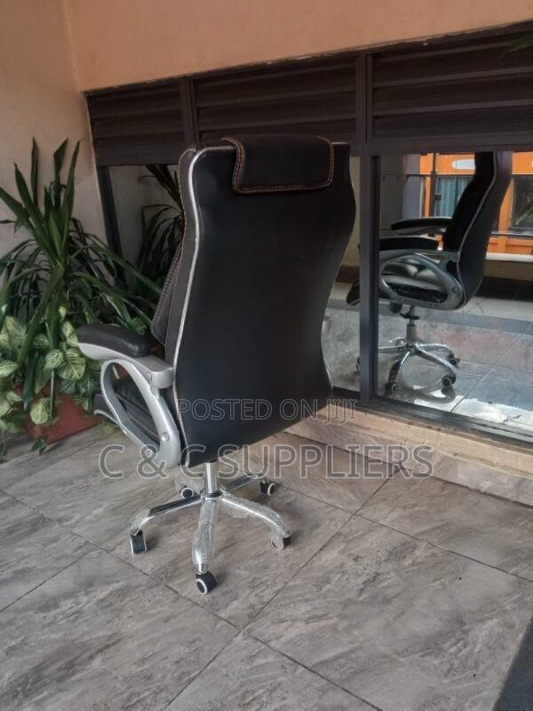 Height Adjustable Leather Study Chair - thumbnail 2