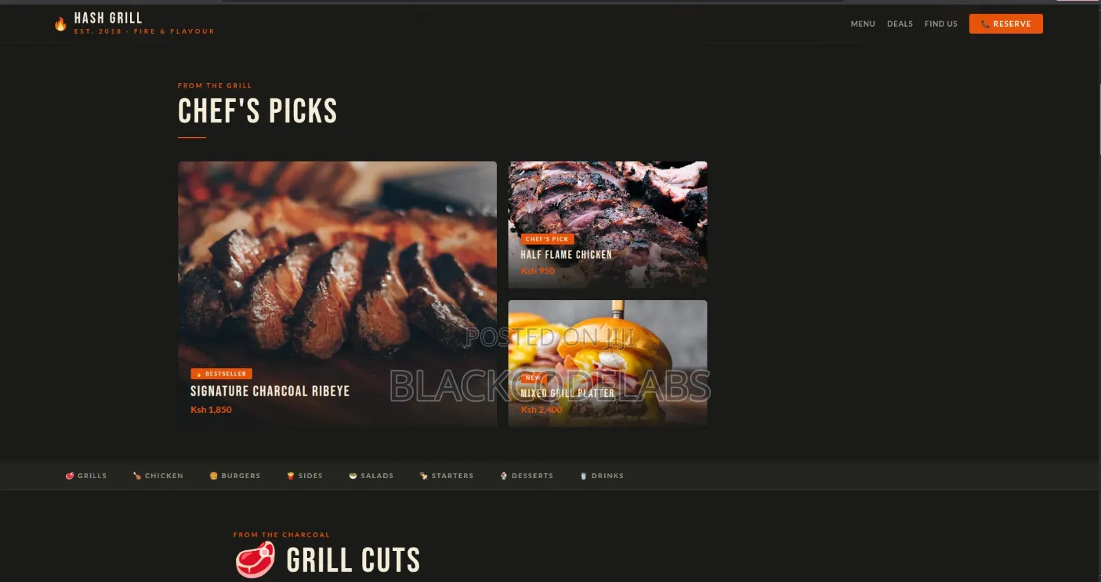 Professional Website Design for Restaurants, Cafés Food Businesses