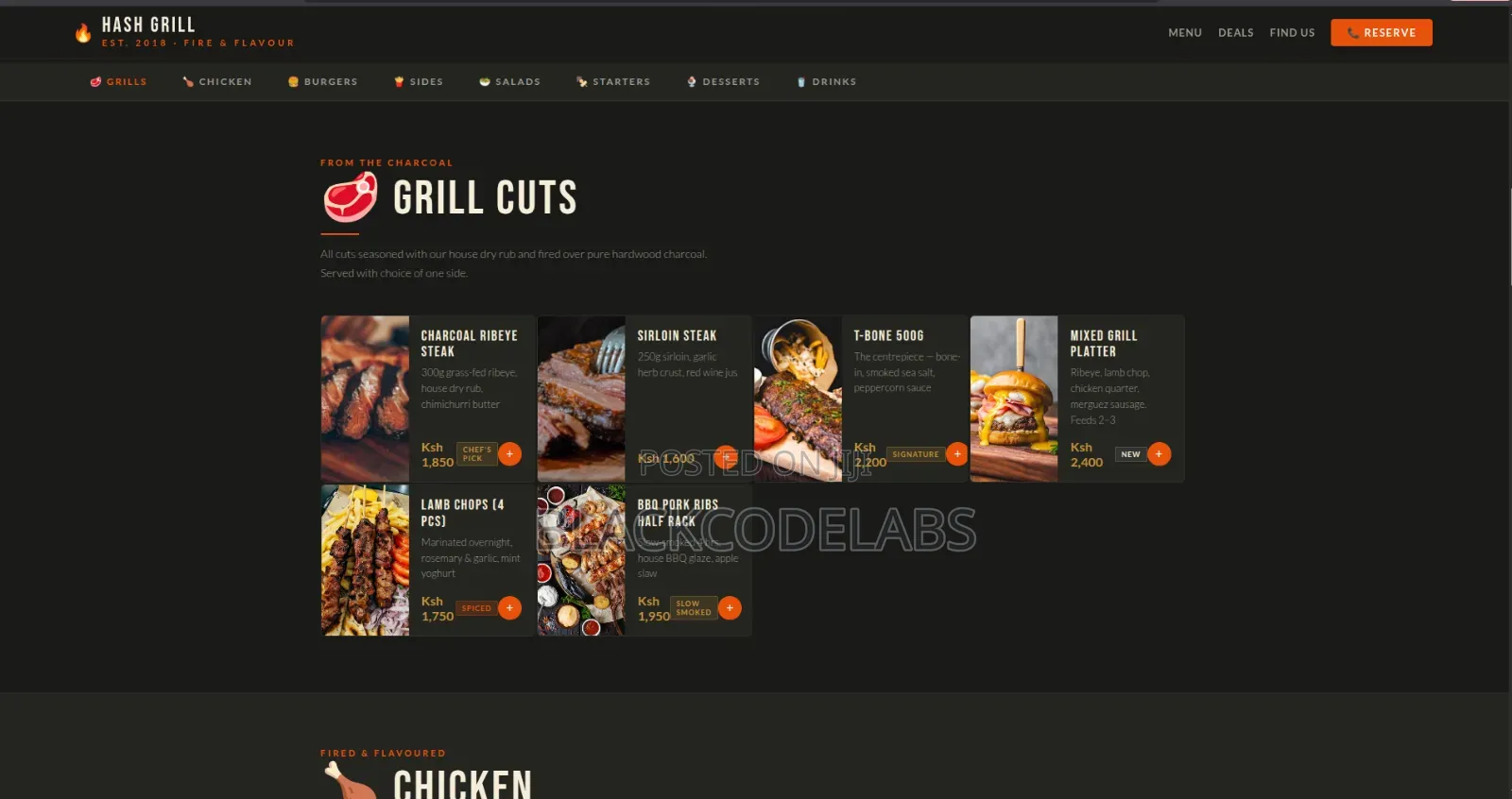 Professional Website Design for Restaurants, Cafés Food Businesses