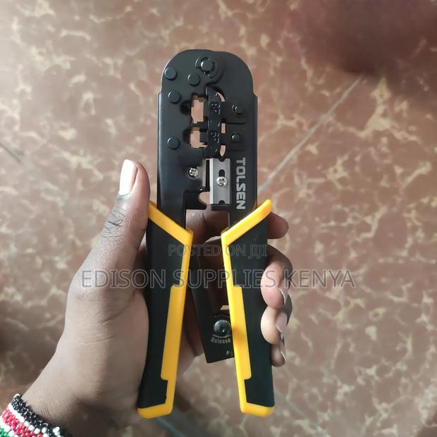 Tolsen Crimping Pliers, Network Cable Crimper, Wire Stripping Pliers - thumbnail 5