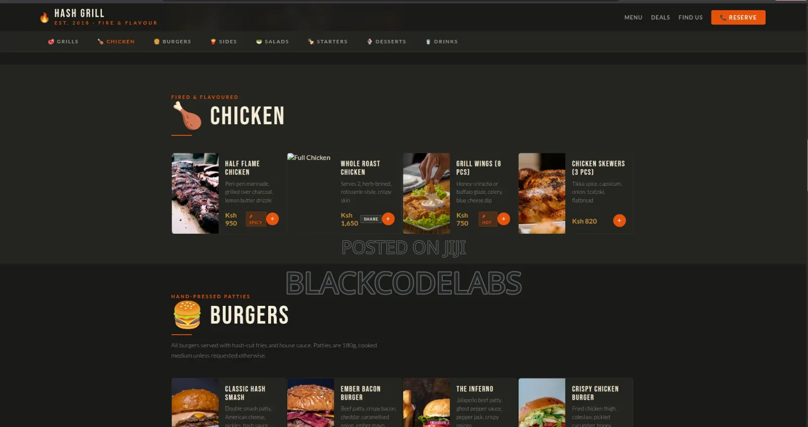 Professional Website Design for Restaurants, Cafés Food Businesses