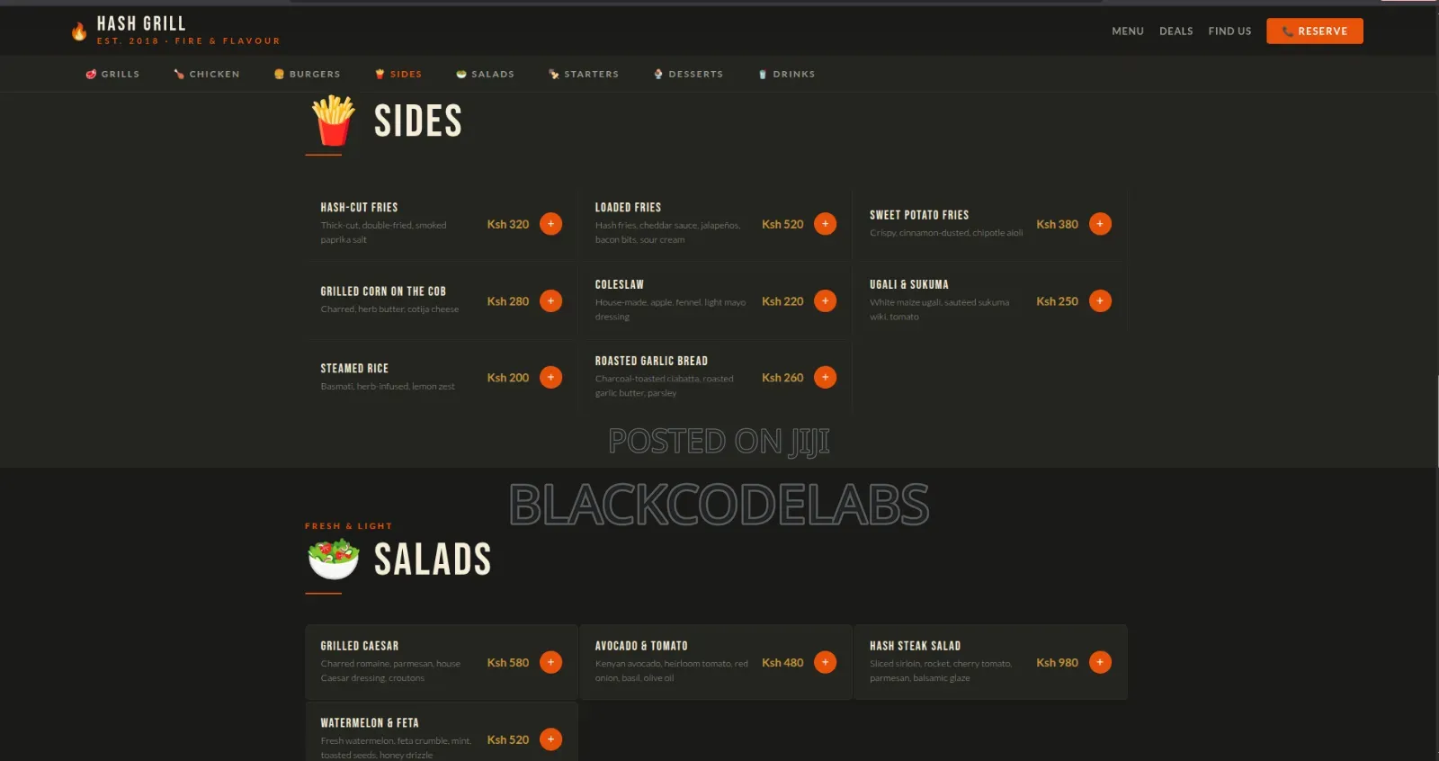 Professional Website Design for Restaurants, Cafés Food Businesses