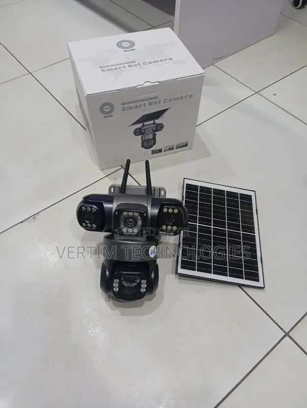 Two-Way Audio 2mp Ultra Hd 4g PTZ Triple Lens Solar Camera