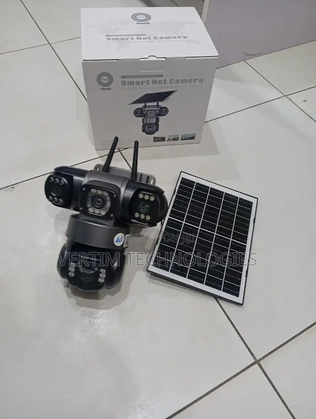 360-Degree Rotation 2mp Ultra Hd 4g PTZ Triple Lens Solar Camera
